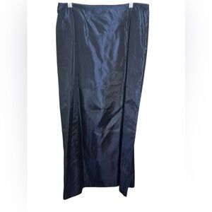 Adrianna Papell Evening Navy/Black Long Formal Zip‎ Back Skirt Size 16 Wedding